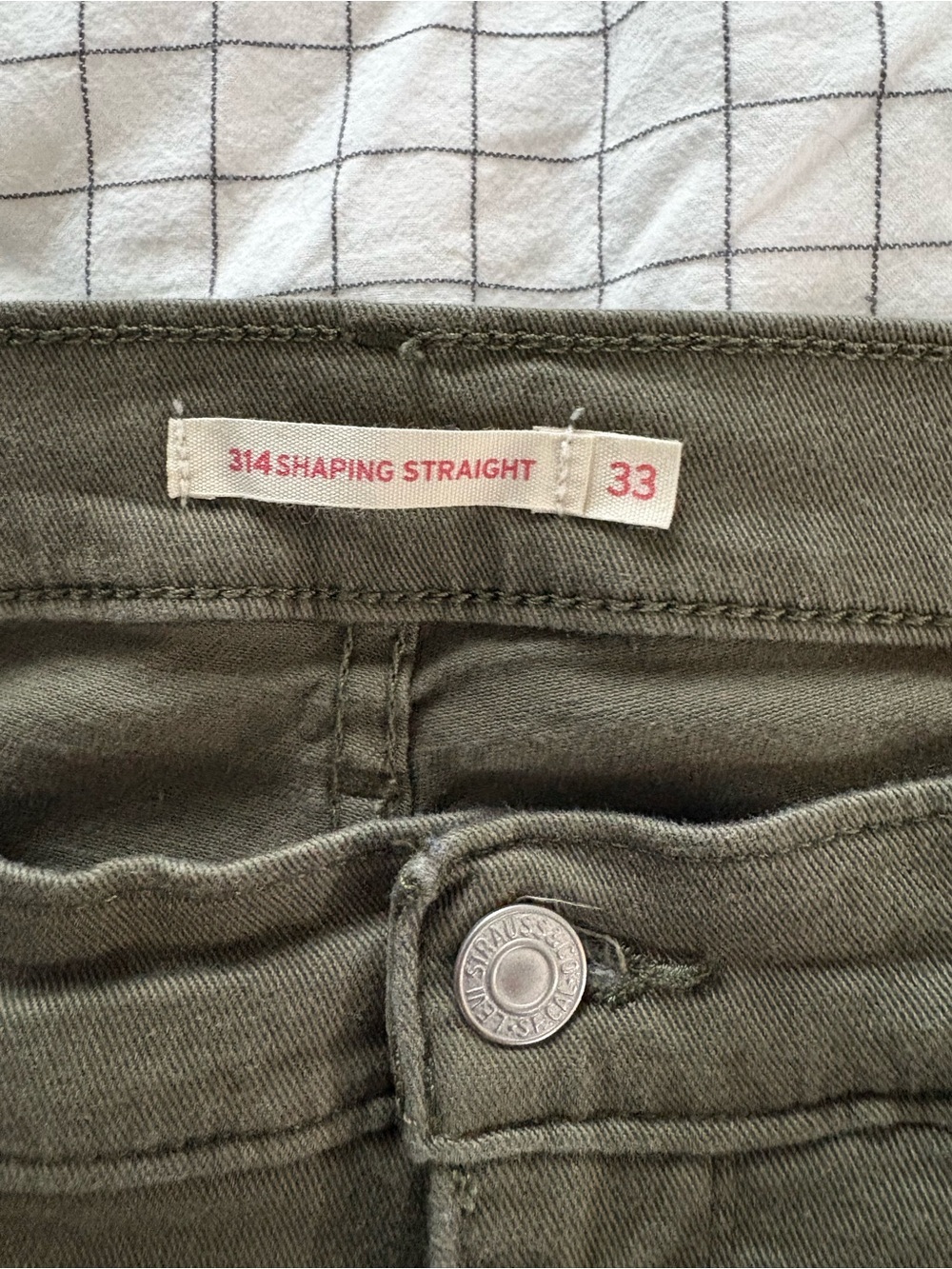 Levi’s 314 shaping Straight Women's Jeans - olive - Picture 5 of 7